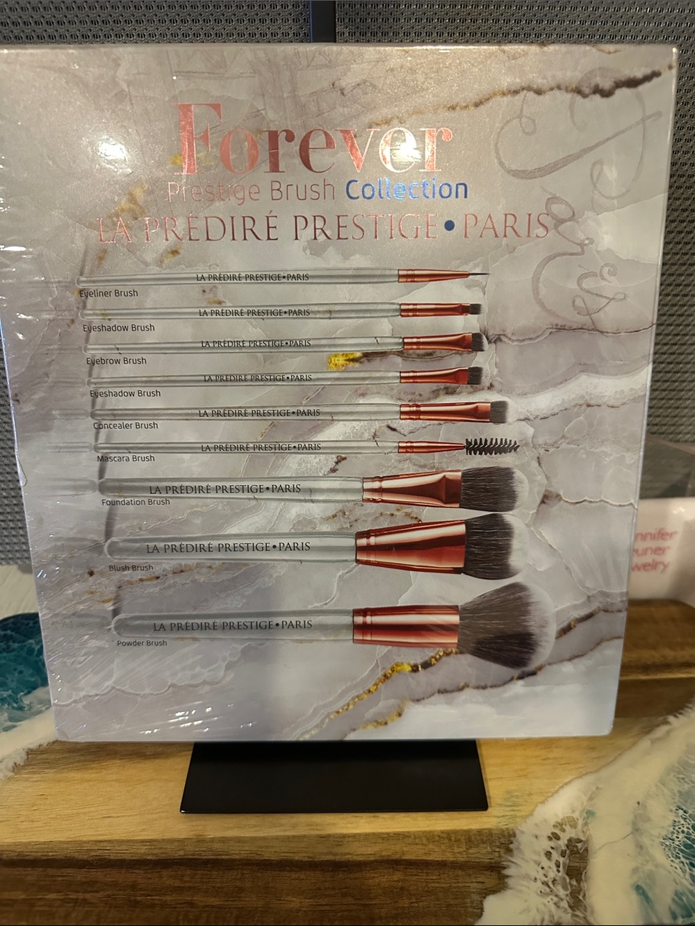La Prédiré Prestige Forever Rose Gold Makeup Brush Set - White Handles